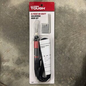 NWT Hyper Tough 9-Piece 60-Watt Soldering Iron Kit